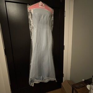 Amsale - Lux GB242A sky blue dress - size 12 unaltered